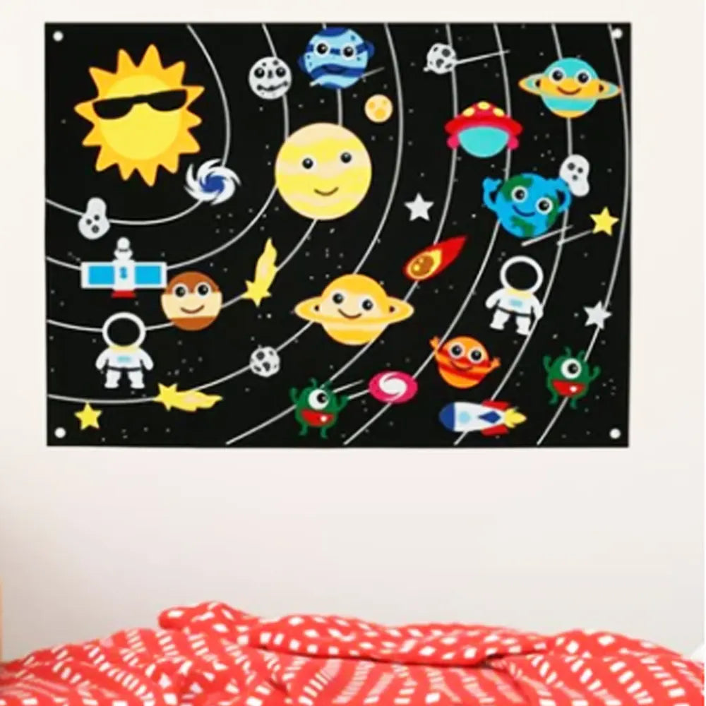 Educational Felt Wall Hanging - Space Theme