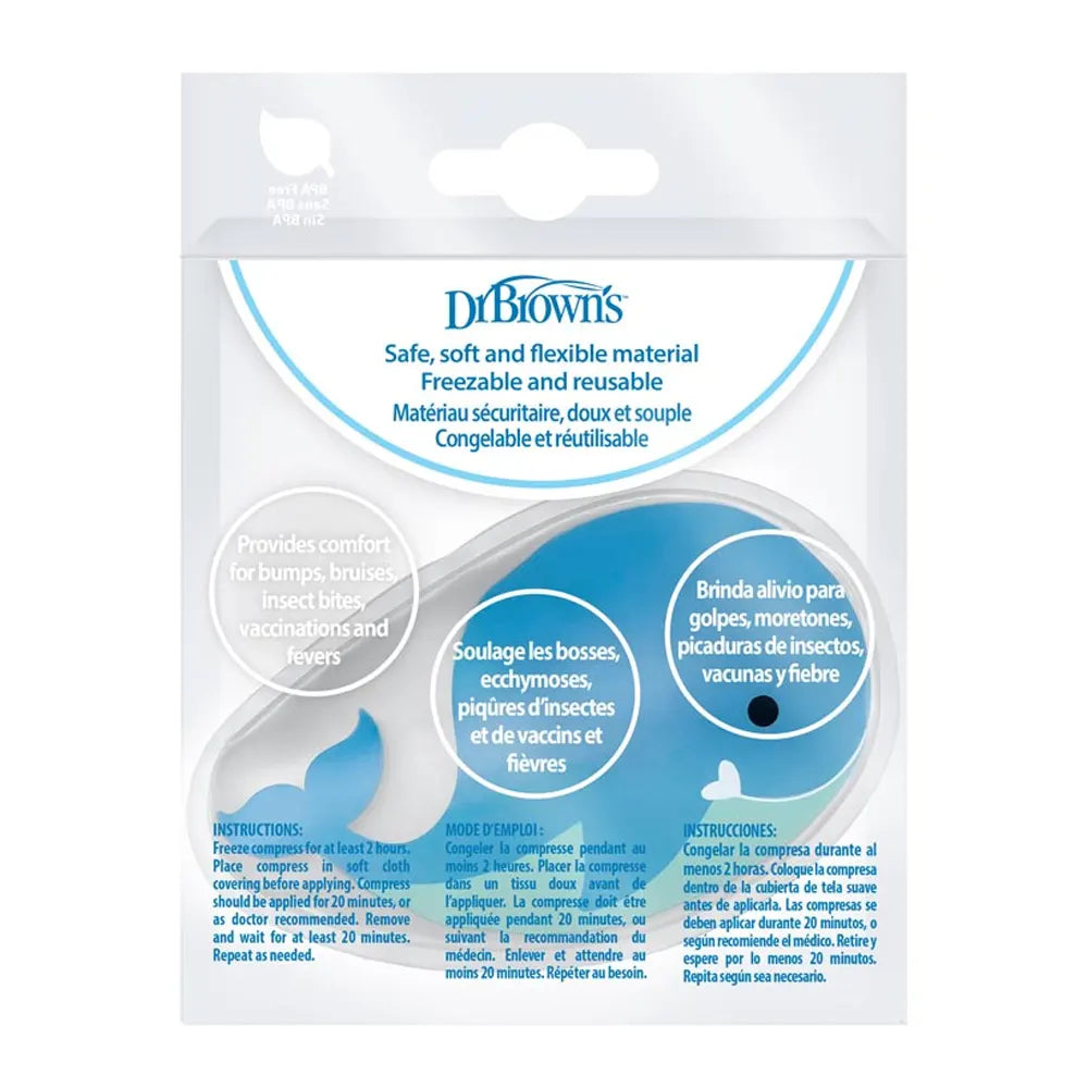 Dr. Brown's Pack de 2 Compresses Froides - Ours & Baleine