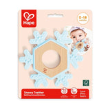 Hape Snowflake Teething Ring 0-18M