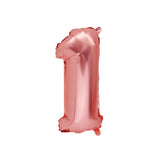 Globo de Número 1 Oro Rosa – 36cm
