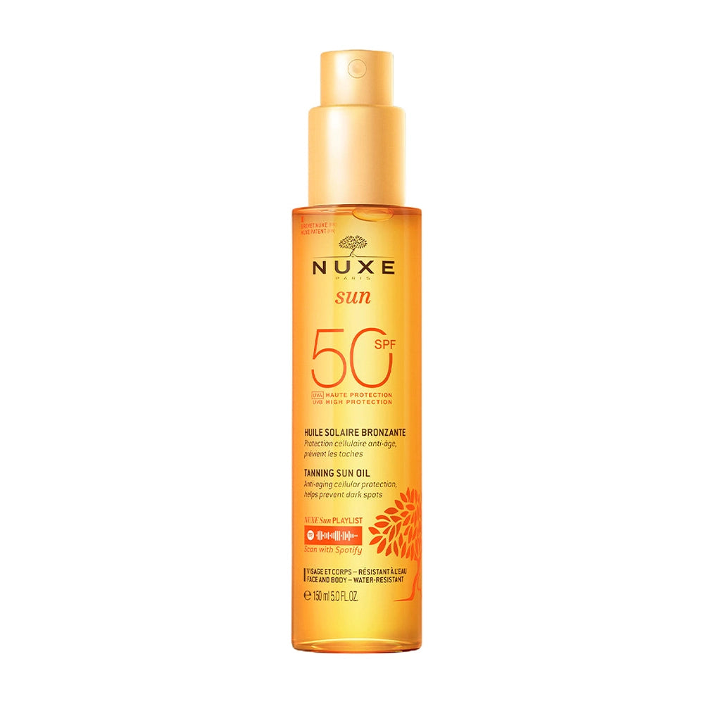 Nuxe Sun Huile Bronzante SPF50 Visage et Corps - 150ml