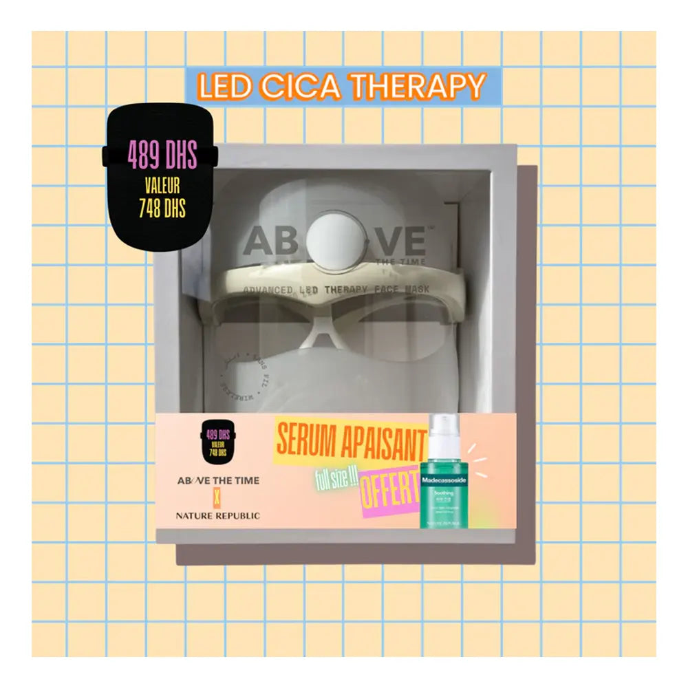Facelab Duo LED Therapy Face Mask Avec Sérum Madecassoside