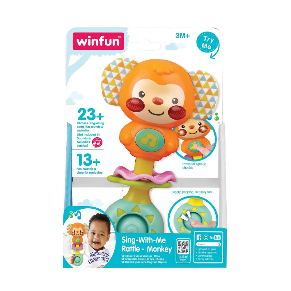 WinFun Sonajero Musical Sing-With-Me Mono – 3M+