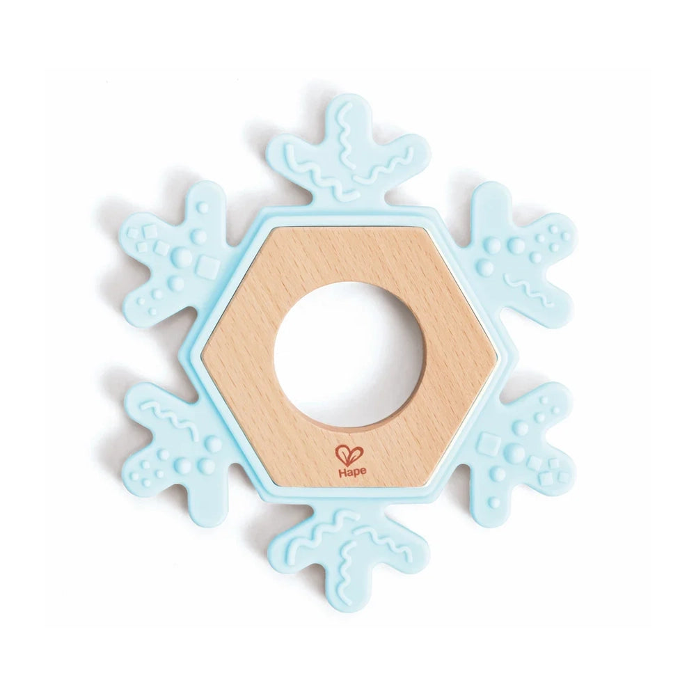Hape Snowflake Teething Ring 0-18M
