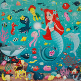 Eurekakids Glow-in-the-Dark Giant Puzzle 100 Pieces 4Y+ - Mermaids