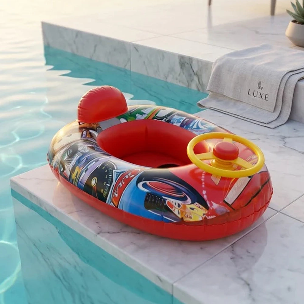 Baby Seat Float with Steering Wheel - Cars