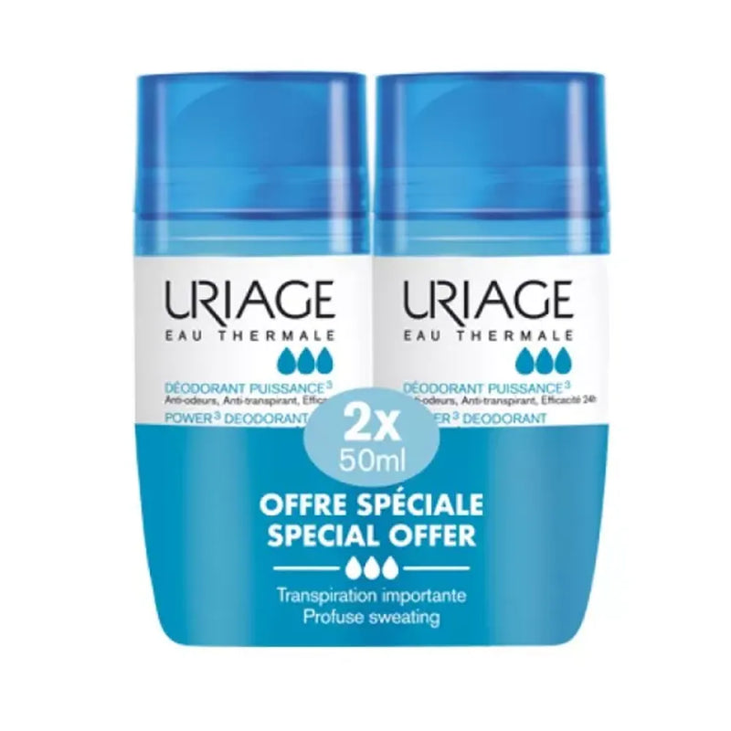 Uriage Eau Thermale Deodorant Pack – 2 x 50ml