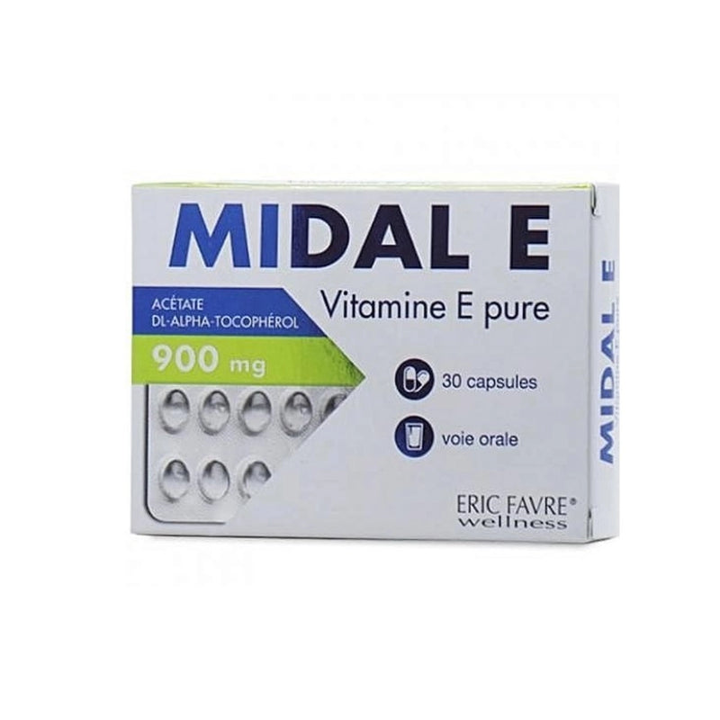 ERIC FAVRE Midal E Pure Vitamin E - 30 Capsules