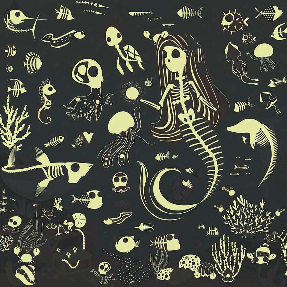Eurekakids Glow-in-the-Dark Giant Puzzle 100 Pieces 4Y+ - Mermaids