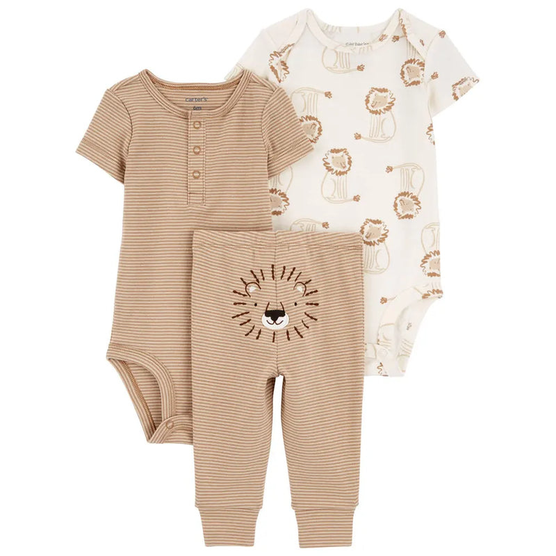 Carter's 3-Piece Set - Brown Lion