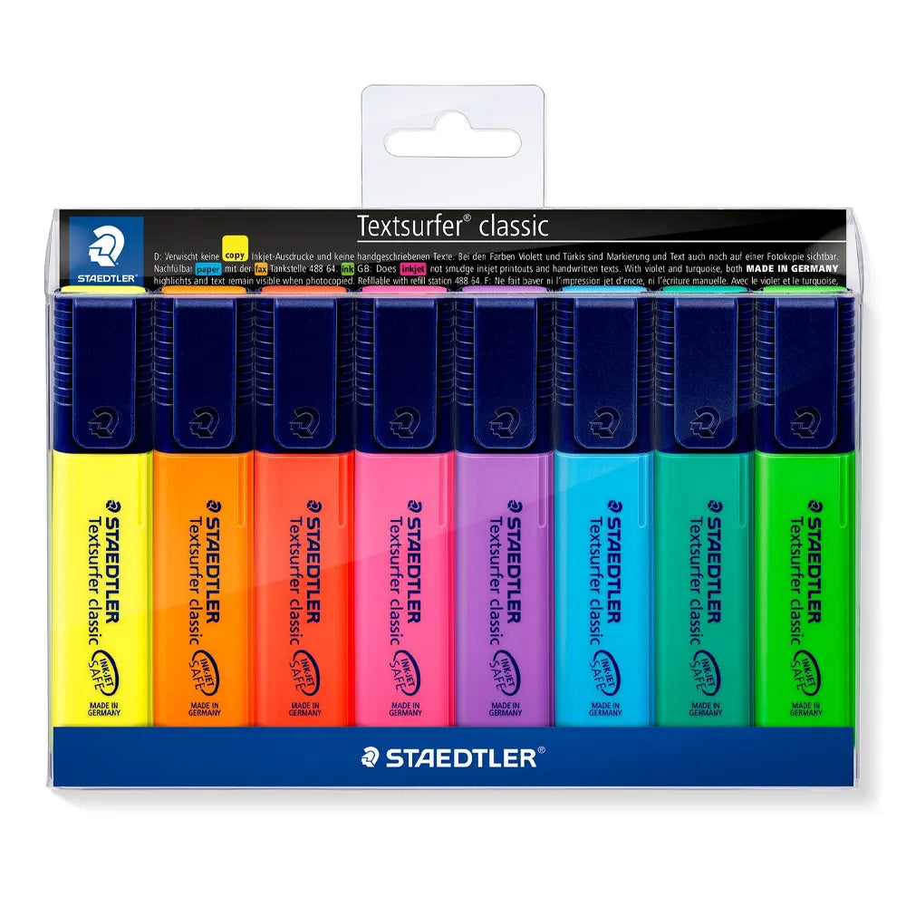 Staedtler Pack of 8 Assorted Textsurfer® Classic 364 Highlighters