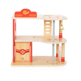 VIGA Toys Wooden Fire Station with Accessories - 3Y+