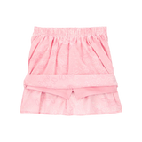 Ensemble débardeur et jupe-short fille - Rose