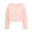 Cardigan à bord festonné pour fille - Rose