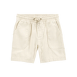 Short en sergé à enfiler pour garçon - Kaki