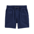 Short en sergé à enfiler pour garçon - Bleu marine