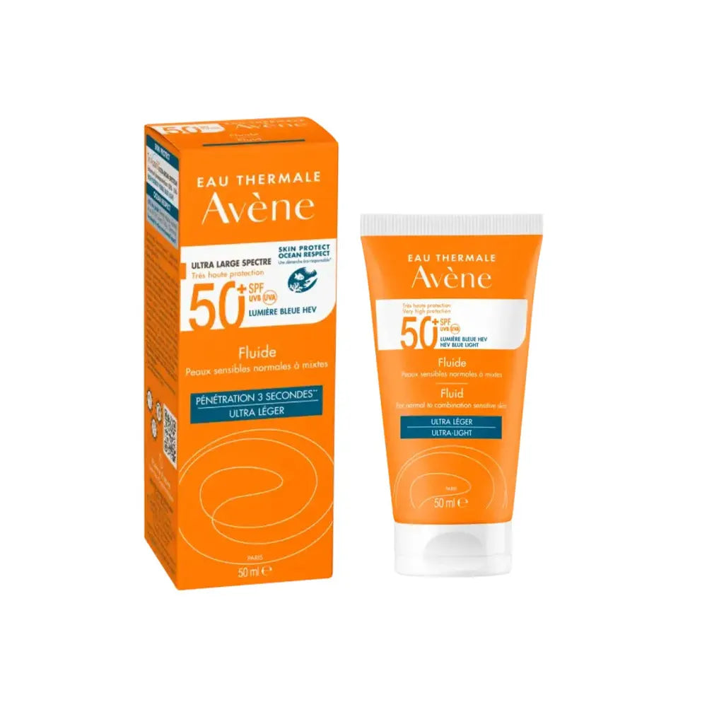 Eau Thermale Avène Solaire Very High Protection Fluid - Spf 50+ - 50ml