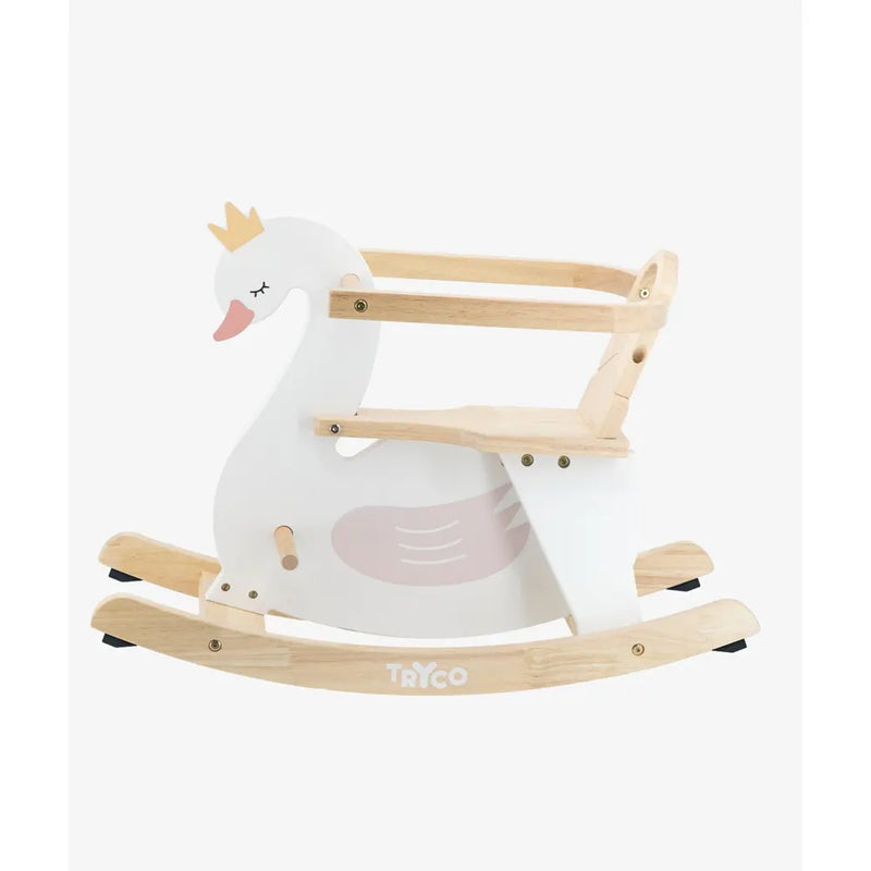 Tryco Animal Balancín De Madera 12M+ - Cisne