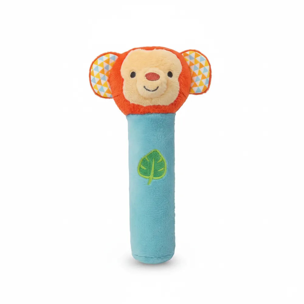 WinFun Squeak 'N Shake Plush Stick Rattle – 6M+
