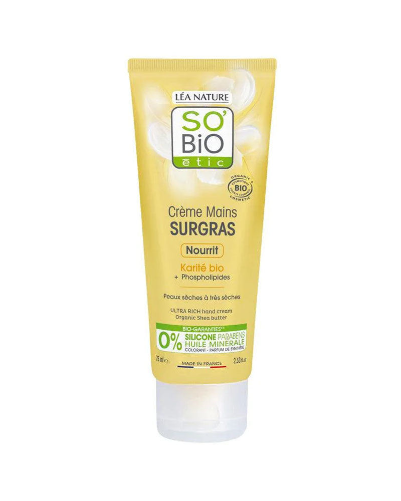 So Bio Crema de Manos Supergrasa de Karité Pieles Secas a Muy Secas - 75ml