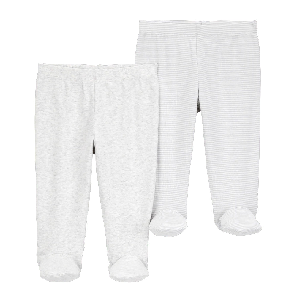 Carter's Baby 2-Pack Cotton Pants - Gray
