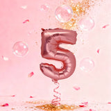 Rose Gold Number 5 Balloon – 36cm