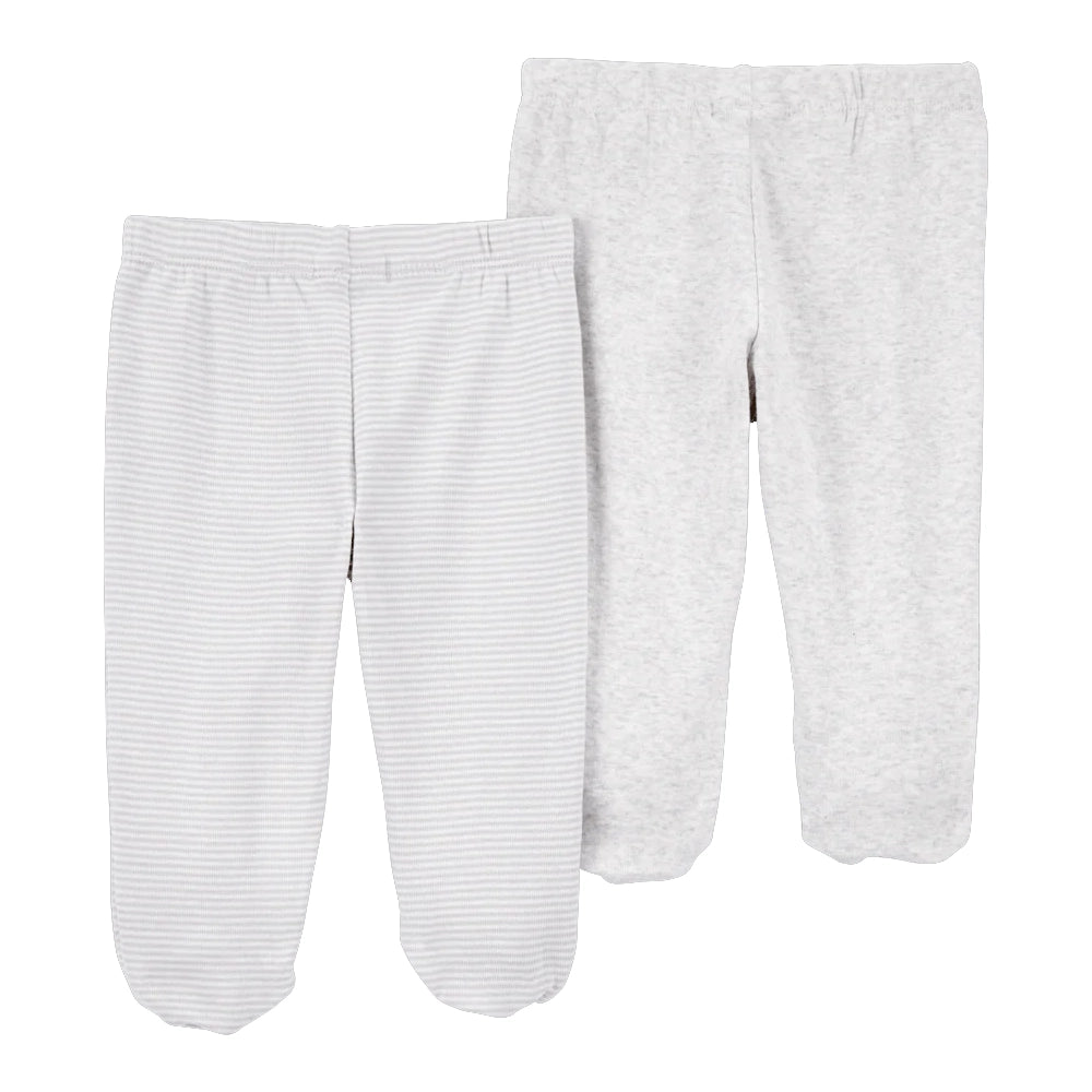 Carter's Baby 2-Pack Cotton Pants - Gray