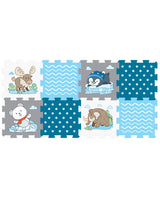 Tapis Puzzle Imprimé 8 Pièces 10M+ - Animaux Arctiques