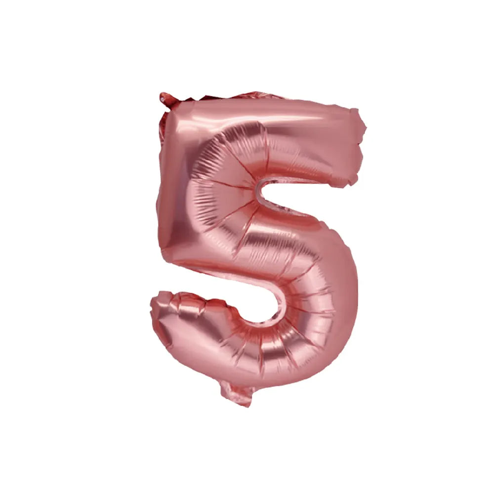 Rose Gold Number 5 Balloon – 36cm