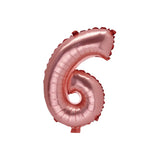 Globo de Número 6 Oro Rosa – 86cm