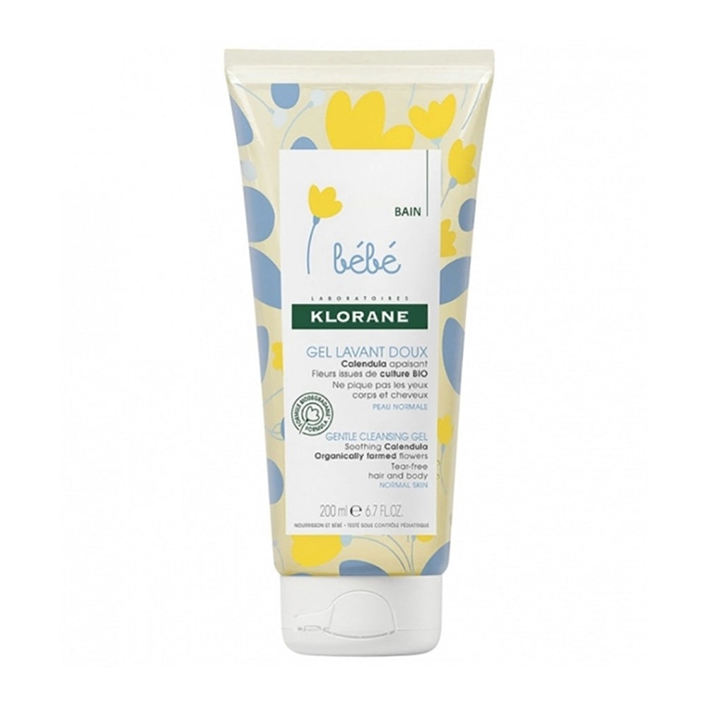 Klorane Bebé Gel limpiador suave con caléndula calmante - 200ml