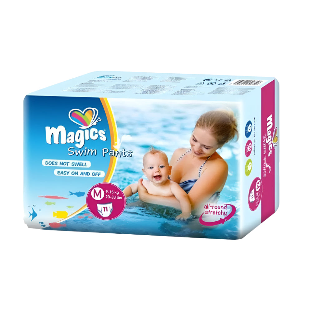 Pañales Bañadores Magics Talla M (9-15 kg) - 11 Unidades
