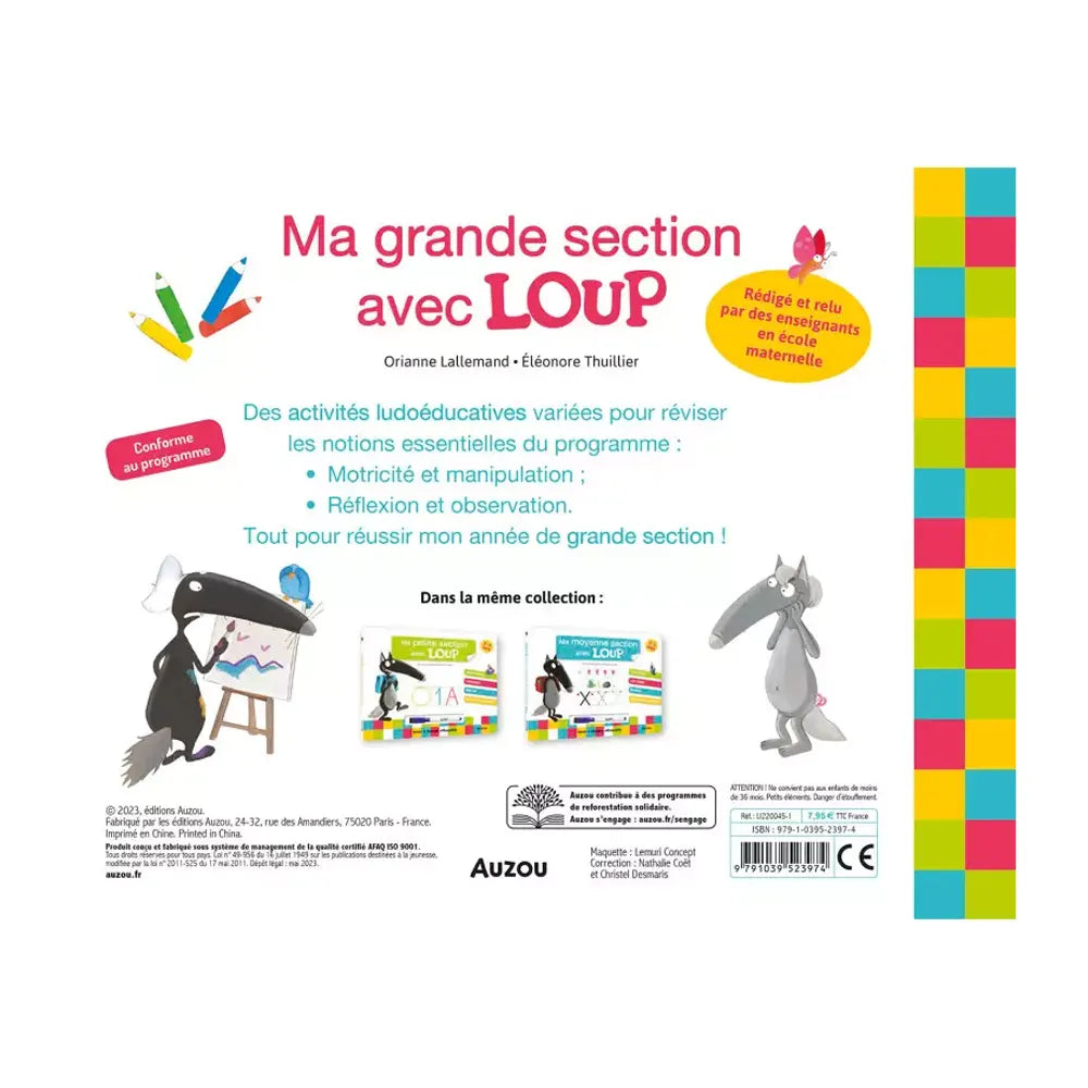 Mi gran sección con lobo - Libro de pizarra