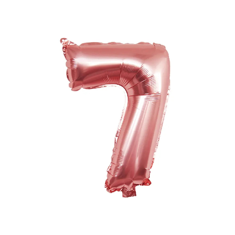 Number 7 Rose Gold Balloon – 86cm