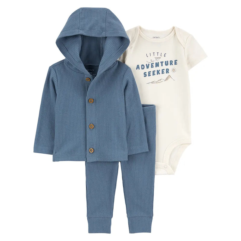 Carter's 3-Piece Set - Ivory & Blue