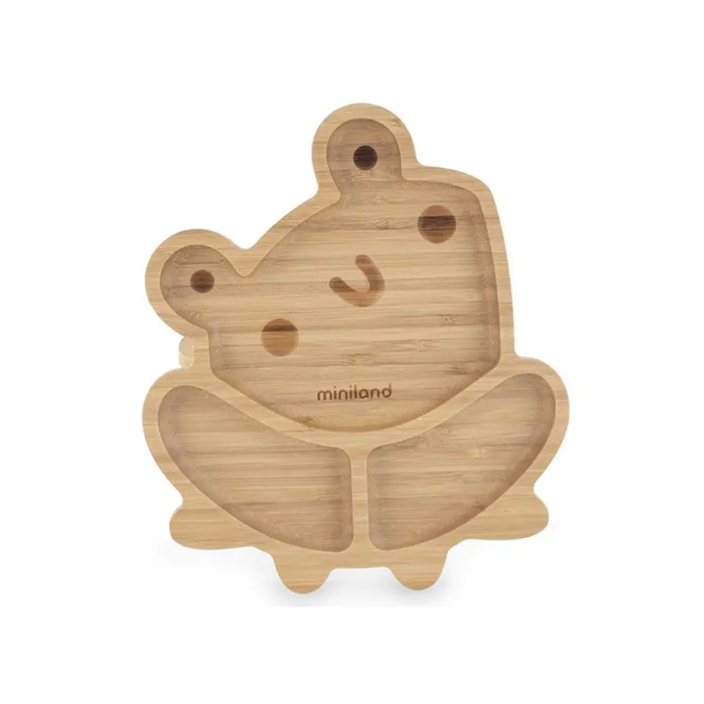 Miniland Assiette en Bois Grenouille