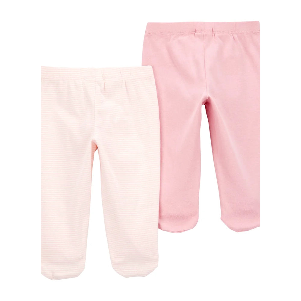 Carter's Baby 2-Pack Cotton Pants - Pink