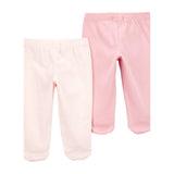 Carter's Baby 2-Pack Cotton Pants - Pink