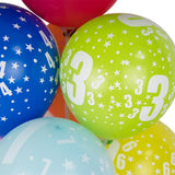 Set of 6 Printed Latex Balloons 5-30cm