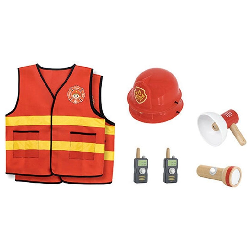 Viga Toys 8-Piece Children's Firefighter Set - 3A+