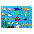 Educational Felt Wall Mat - Marine Theme - 3Y+