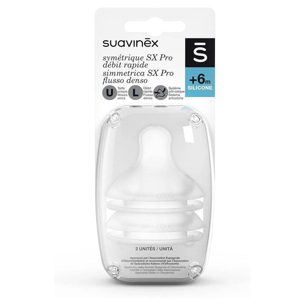 Suavinex Set of 2 Fast Flow Teats 6M+