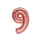 Number 9 Rose Gold Balloon – 86cm