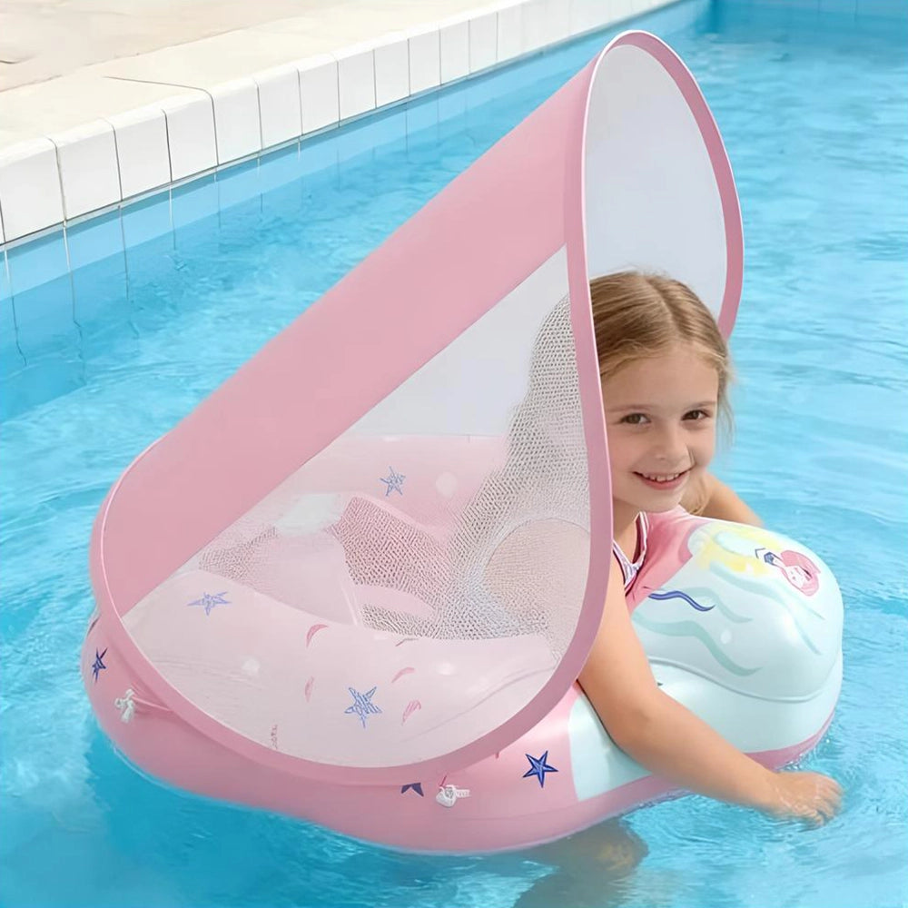 Baby Seat Float with Canopy - Pink Unicorn