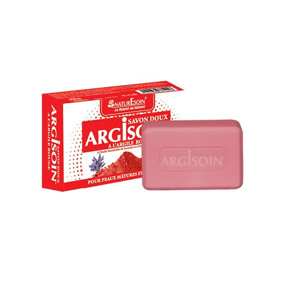 NaturEsoin Argisoin Savon à l'Argile Rouge- 125g