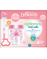 Paquete de regalo anticólicos de cuello ancho del Dr. Brown's - Rosa