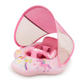 Baby Seat Float with Canopy - Pink Unicorn