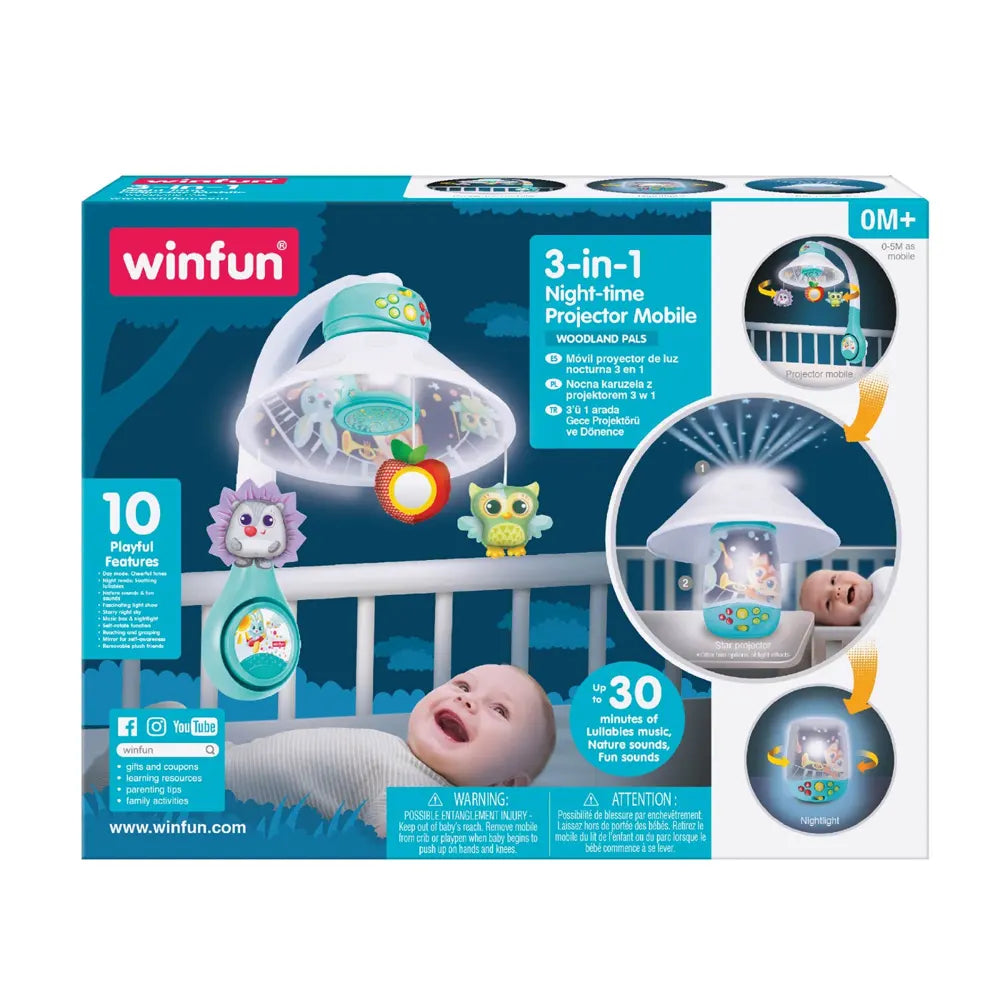 Winfun 3-in-1 Baby Projector Mobile 0M+
