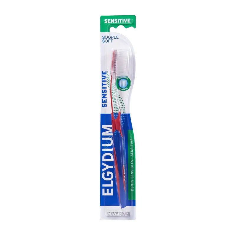 Elgydium Cepillo de Dientes Suave Sensitive - Rojo