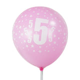 Set of 6 Printed Latex Balloons 5-30cm
